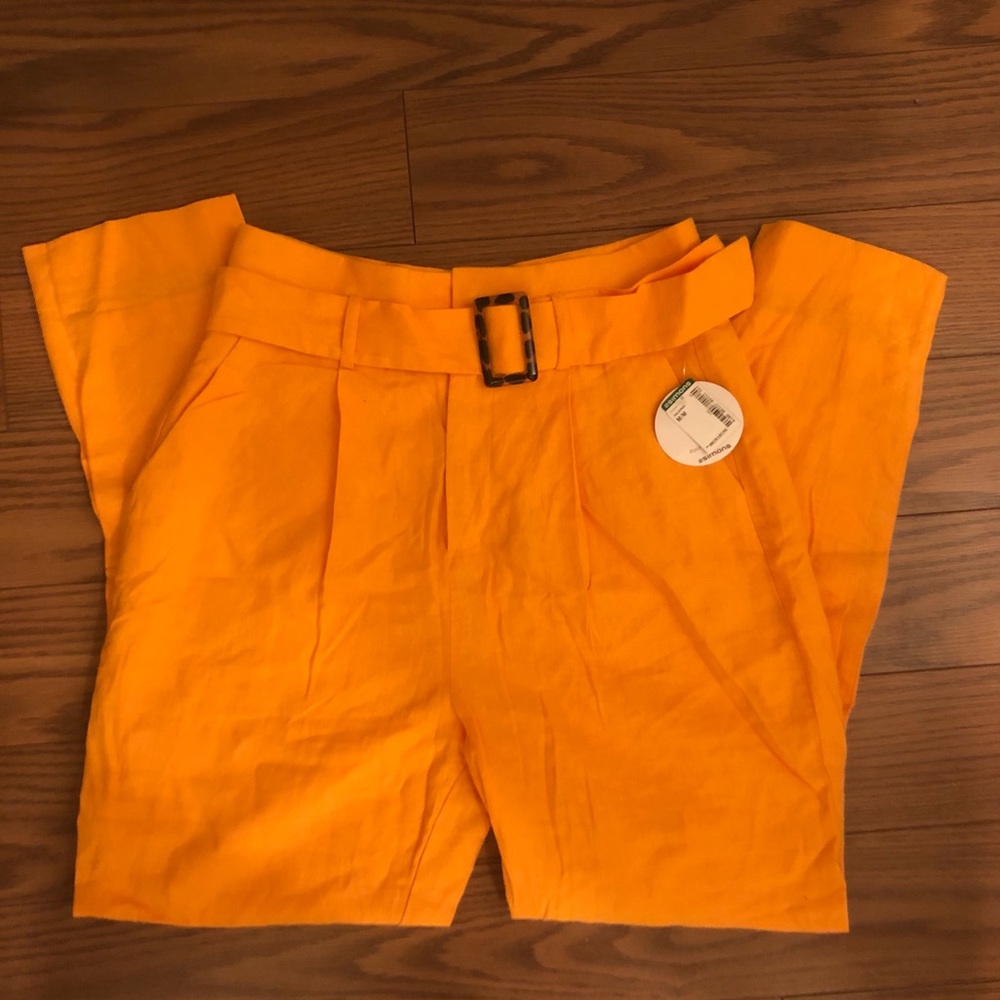 Yellow-Orange Paperbag Pants 🧡💛